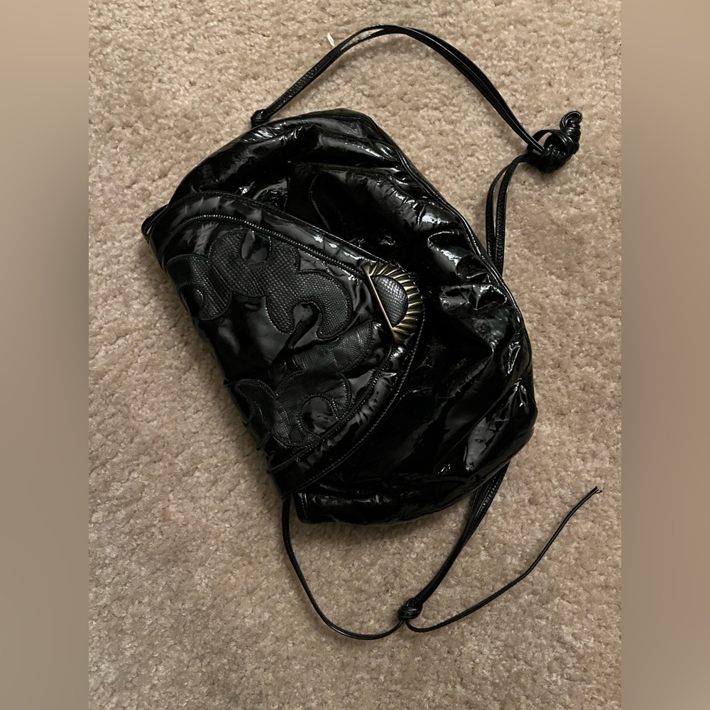 Brand new Nas black patent purse $55
